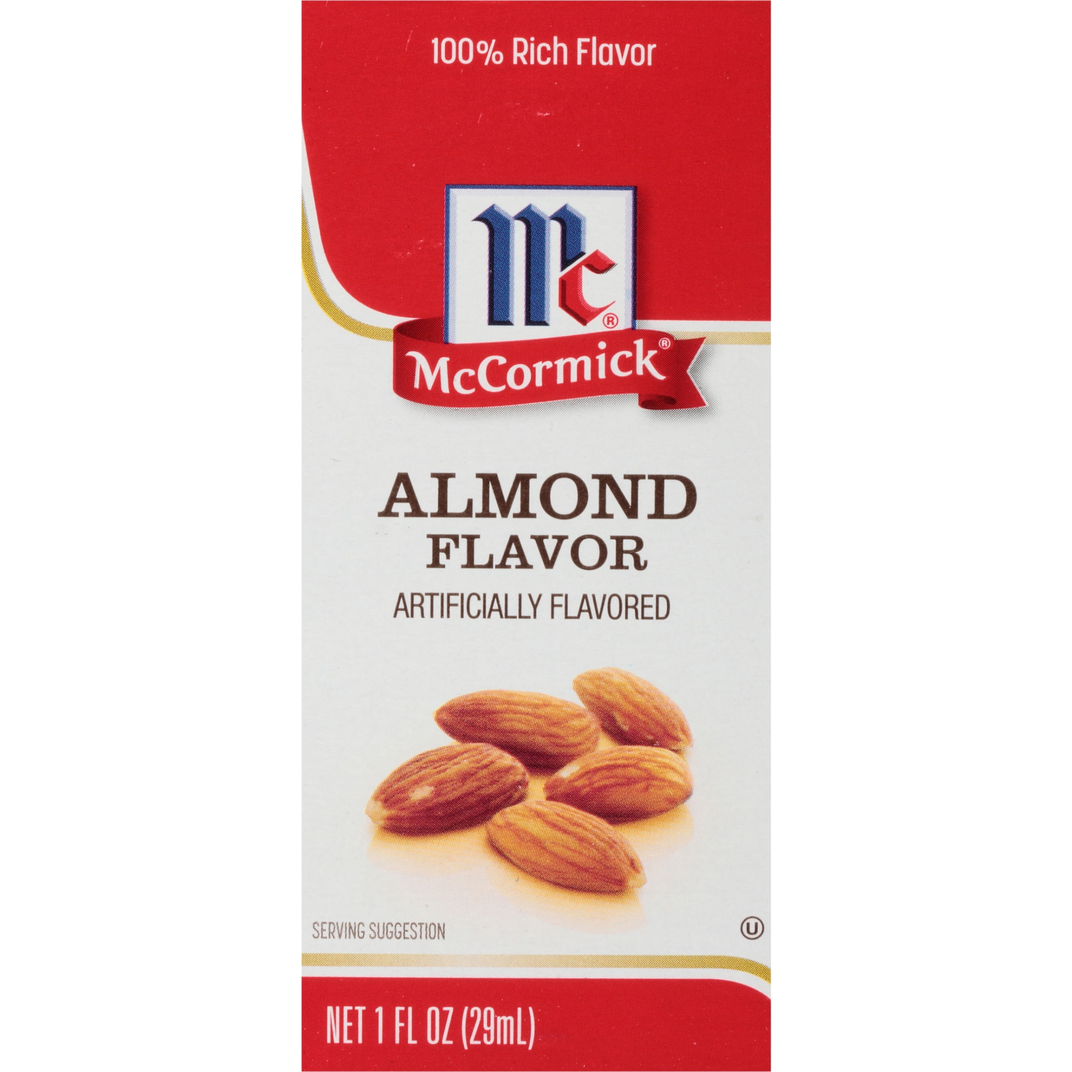 McCormick All Natural Gluten Free Imitation Almond Flavor, 1.0 fl oz Box