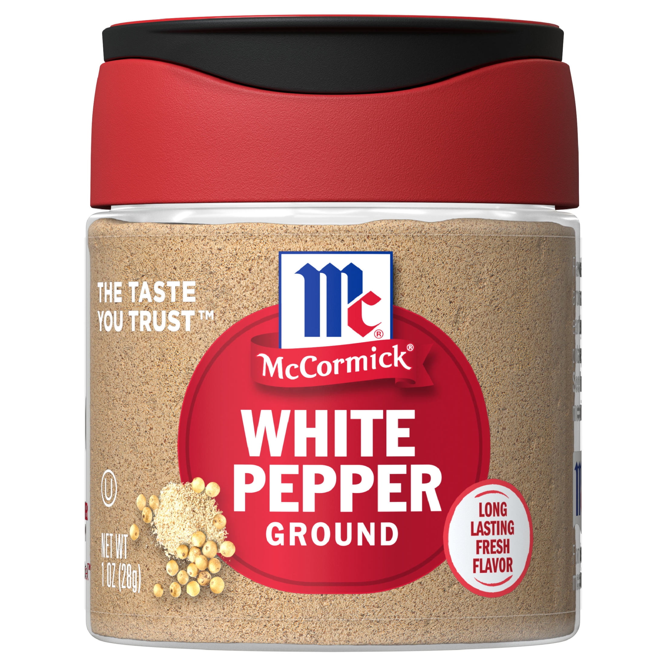 McCormick All Natural Kosher Ground White Pepper, 1.0 oz Bottle