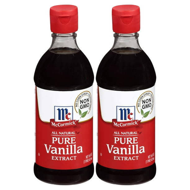 (2 pack) McCormick Pure Vanilla Extract, 16 fl oz Baking Extracts