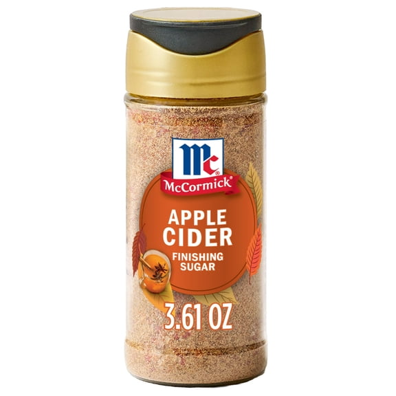 McCormick Apple Cider Finishing Sugar, 3.61 oz Bottle
