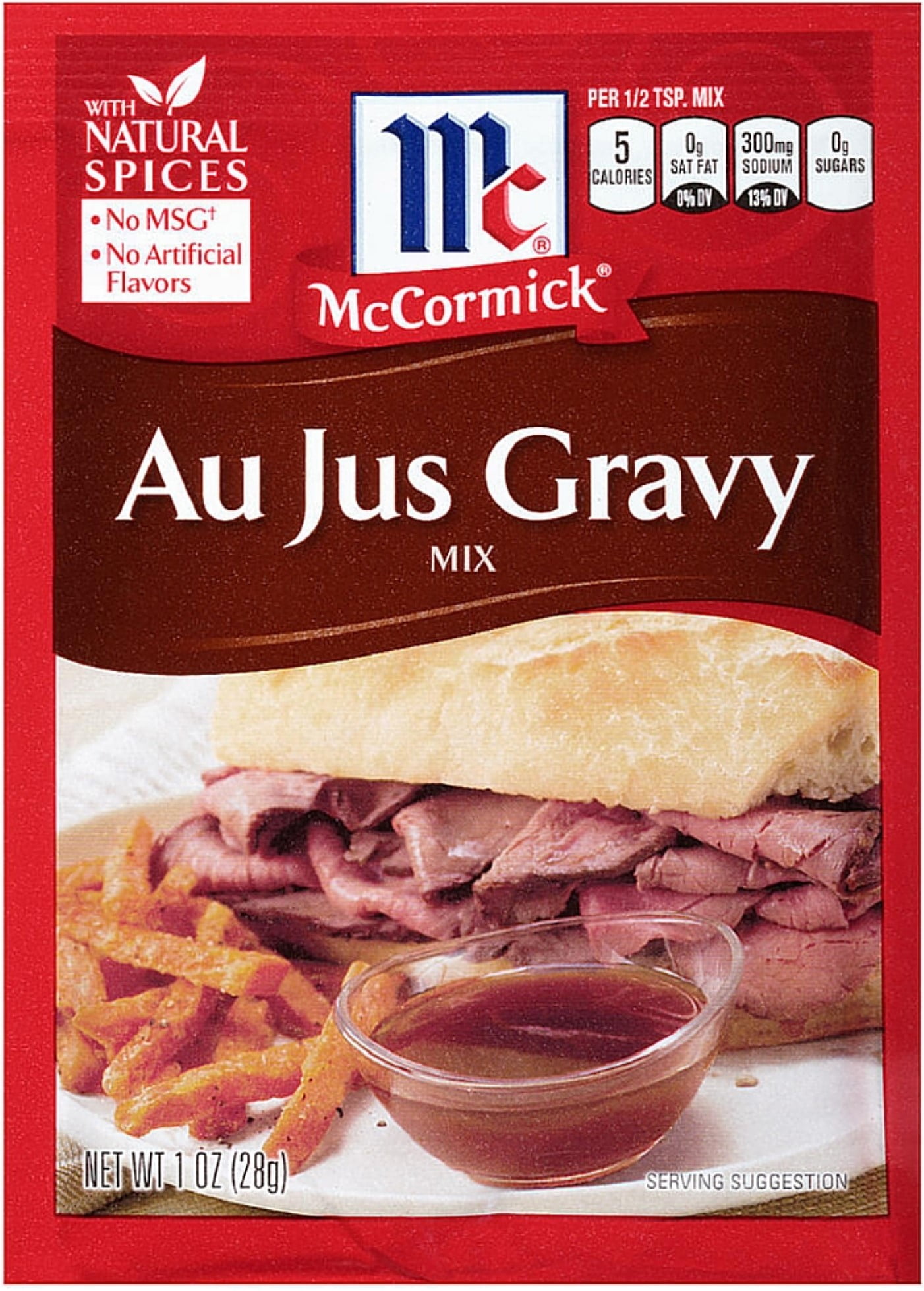 McCormick Au Jus Gravy Mix 1 oz (Pack of 6) - Walmart.com