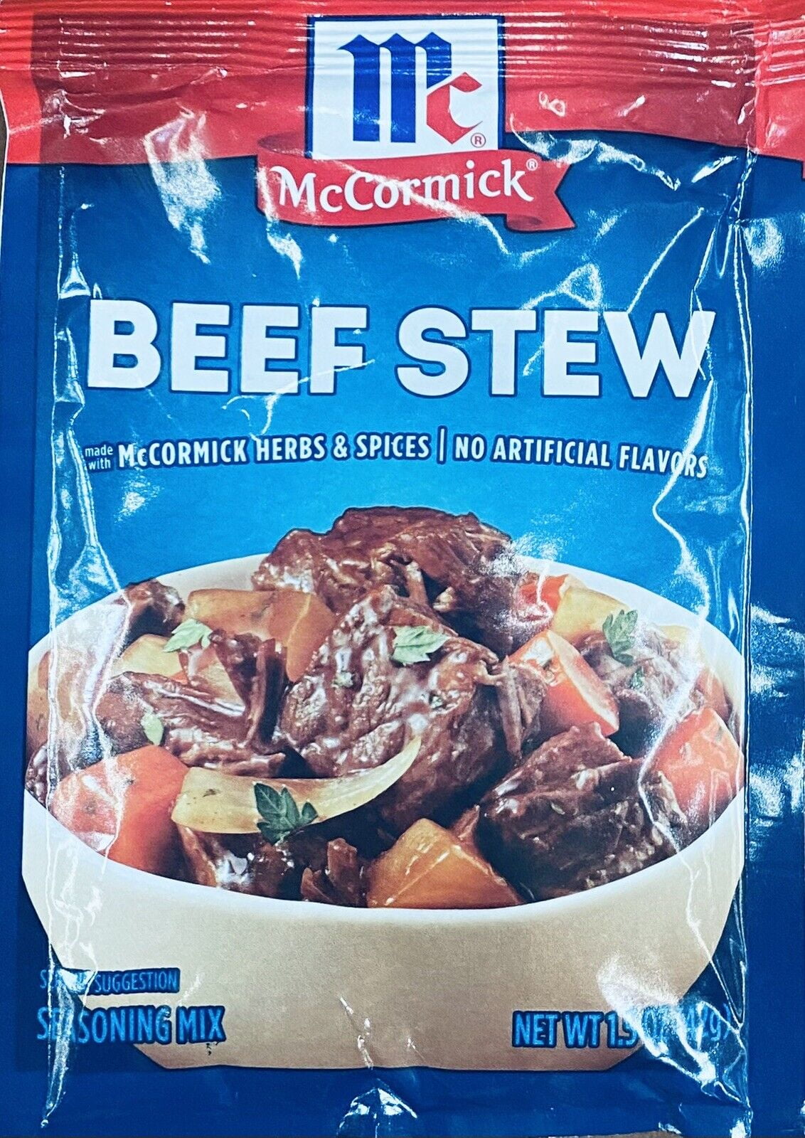 McCormick BEEF STEW Seasoning Mix Savory Herbs & Spices 1.5 oz Packet