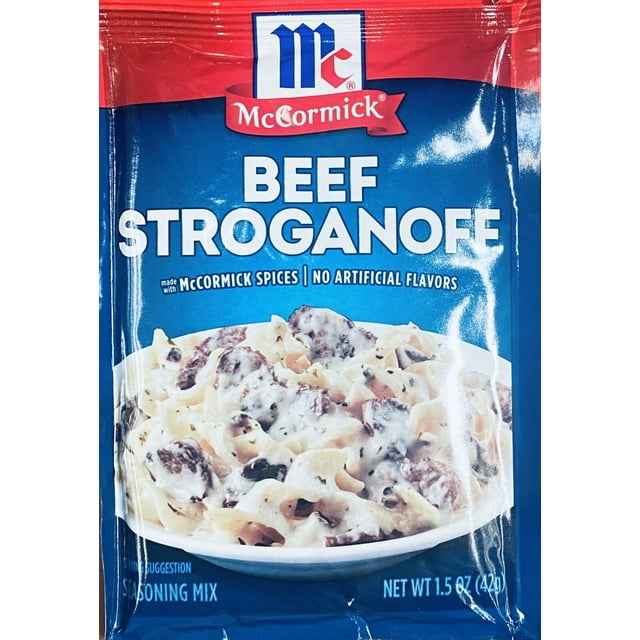 McCormick BEEF STROGANOFF Seasoning Mix Savory Spices 1.5 oz Packet
