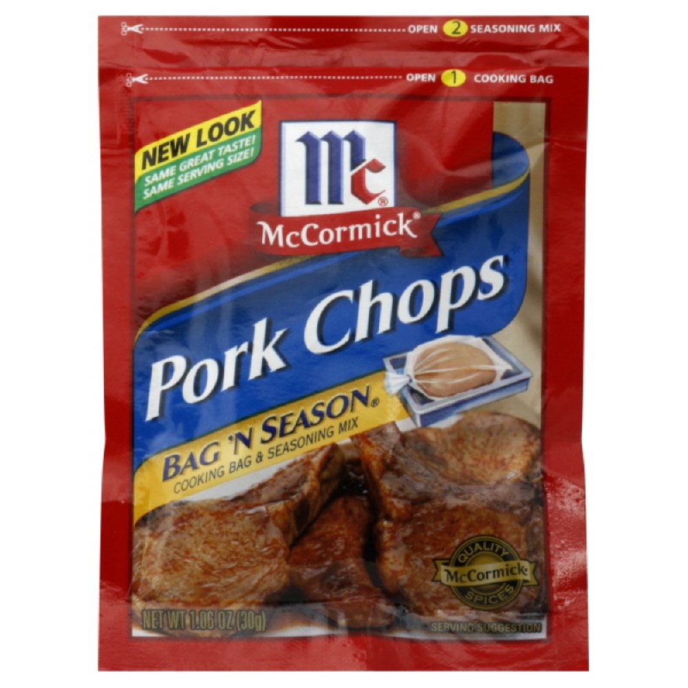McCormick Bag 'N Season OIF8 Pork Chops Cooking Bag & Seasoning Mix 1.