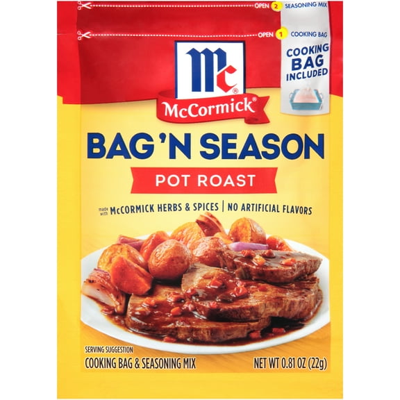 McCormick Bag 'n Season Pot Roast Cooking & Seasoning Mix, 0.81 oz Packet