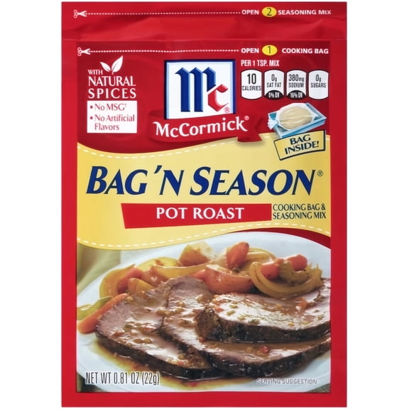McCormick Bag 'n Season Pot Roast Seasoning Mix 0.81 oz (Pack of 3)