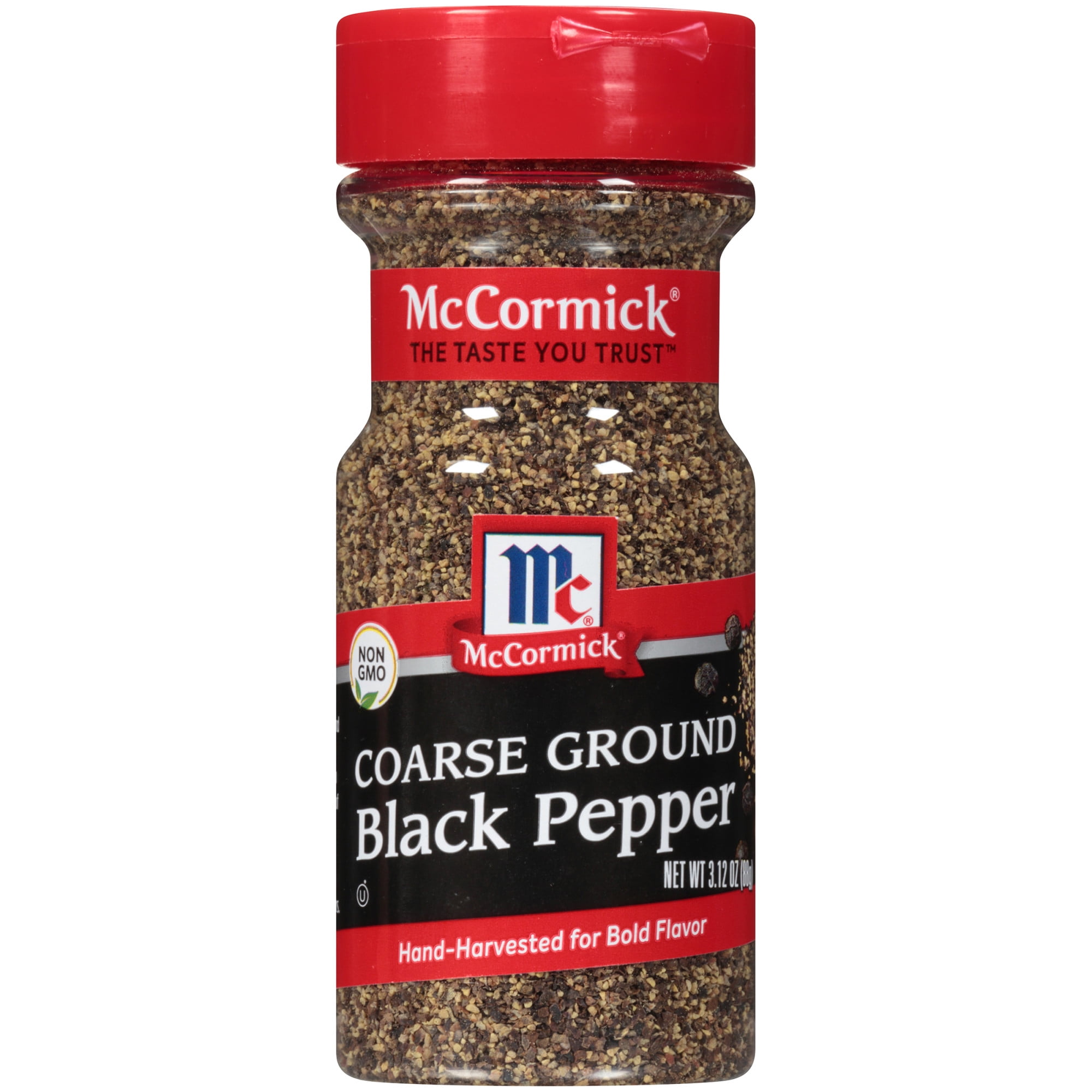 McCormick Black Pepper Coarse Ground, 3.12 oz Pepper & Peppercorns