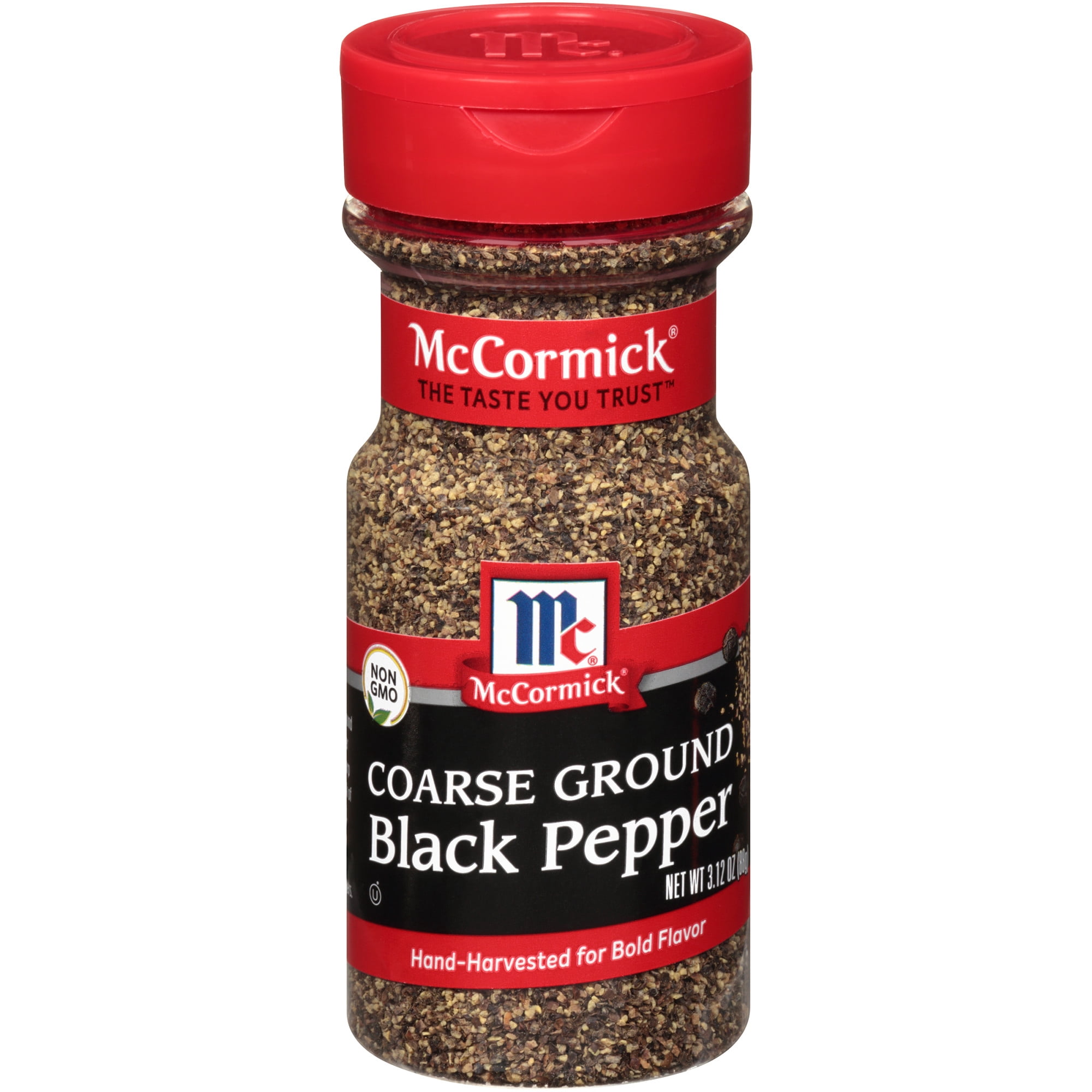 McCormick Black Pepper - Coarse Ground (Pack of 4)