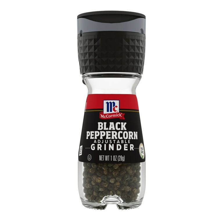 McCormick Black Pepper Grinder, 1 oz Pepper & Peppercorns