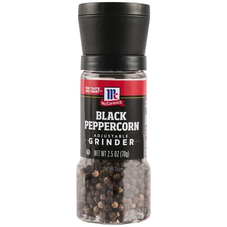 McCormick Black Peppercorn Grinder, 2.5 oz Bottle