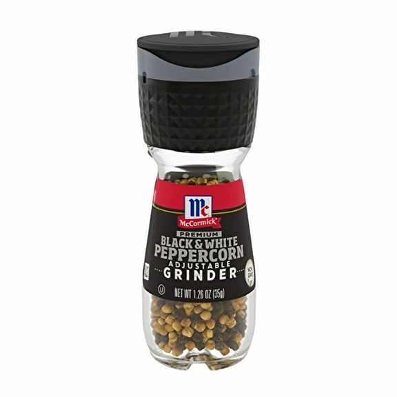 McCormick Black & White Peppercorn Grinder 1.26 Oz Manual Spice & Herb Grinders (Pack of 3)
