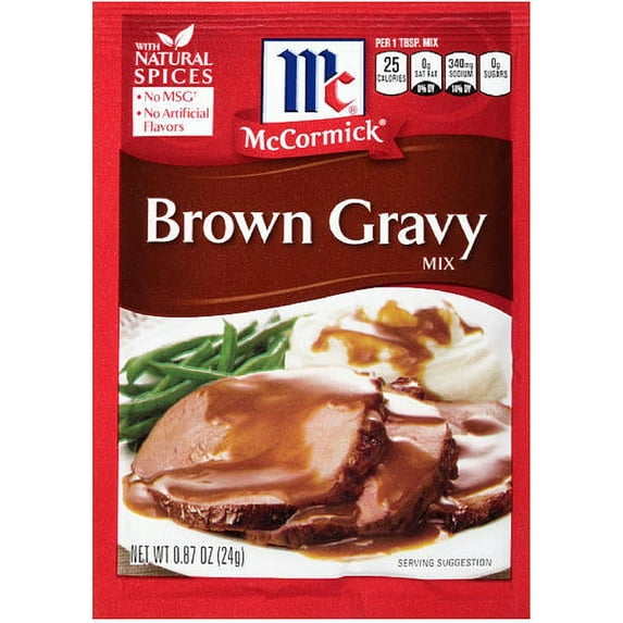McCormick Brown Gravy Mix 0.87 oz (Pack of 4)
