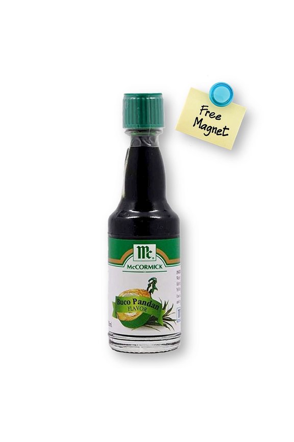 Buco Pandan Flavoring Extract 20 ml with 1 Colorful Round Mini Refrigerator Magnet