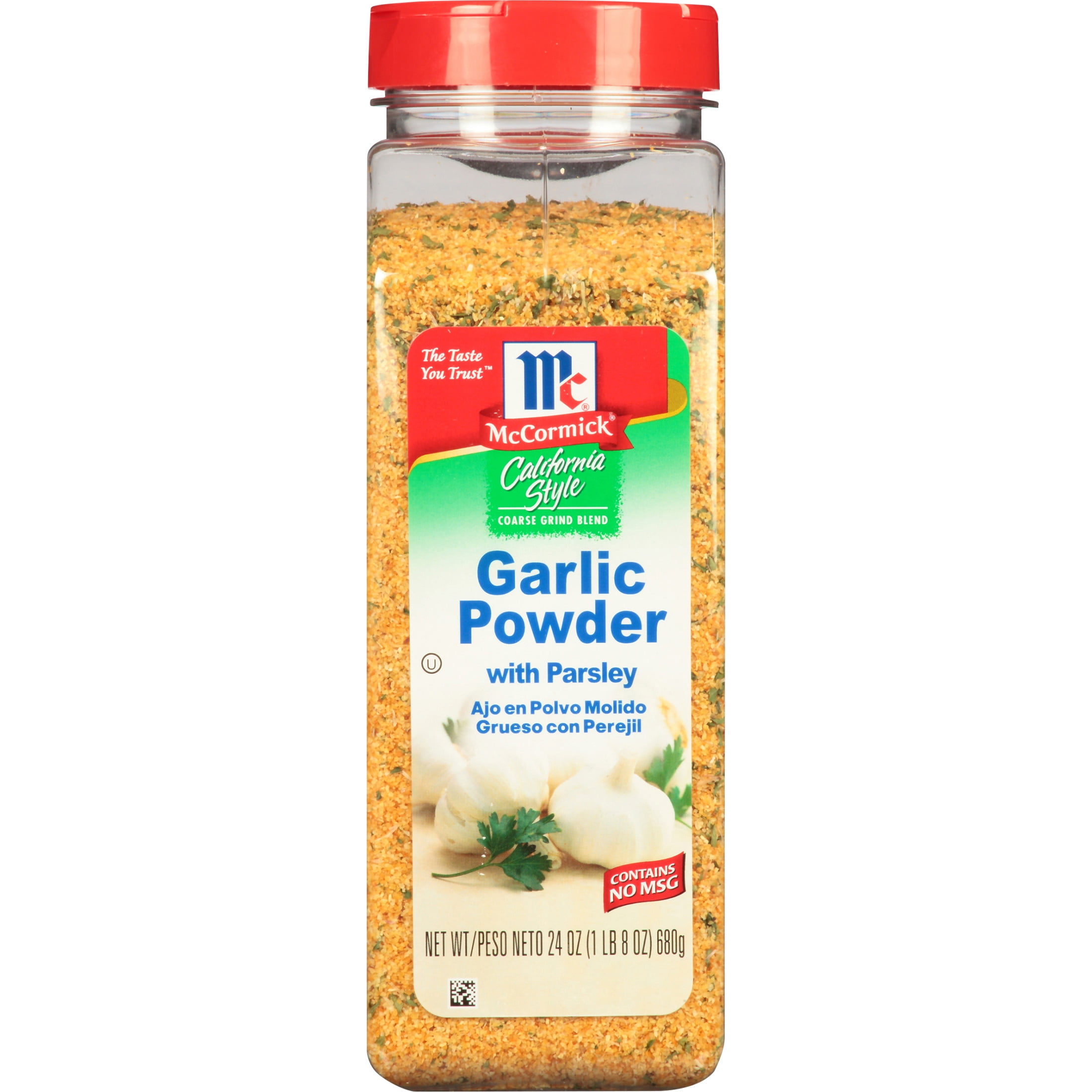 McCormick California Style Kosher Garlic Powder With Parsley Coarse Grind Blend, 24.0 oz Bottle