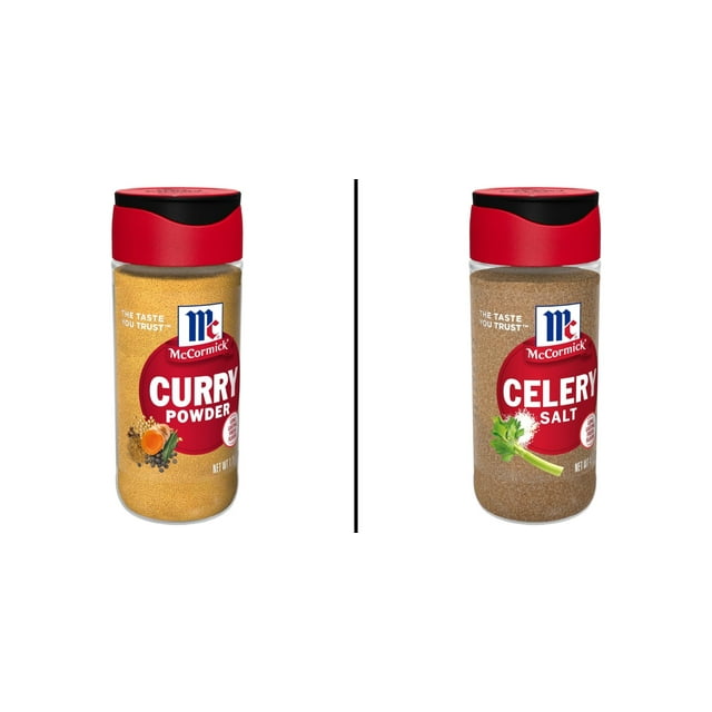 McCormick Celery Salt, 4 oz & McCormick Curry Powder, 1.75 oz