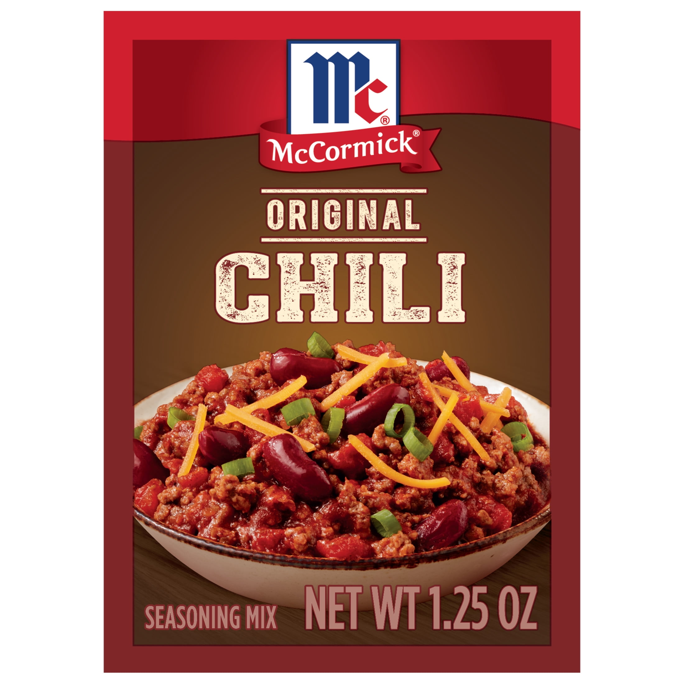 Original McCormick Chili Seasoning Mix, 1.25 oz Pa