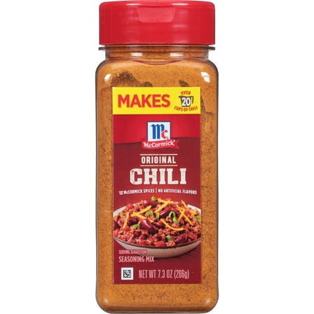 McCormick Chili Seasoning Mix, 7.3 oz Bottle