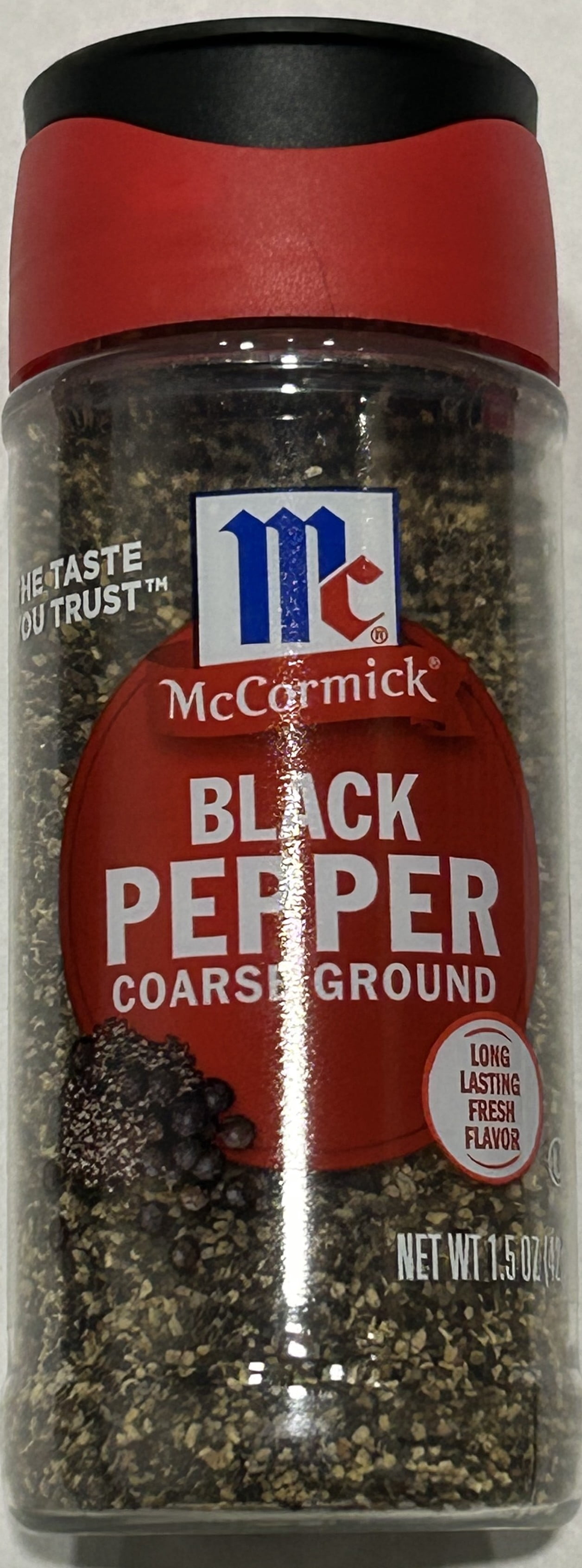 McCormick Coarse Ground Black Pepper, 1.5 oz Bottle (Pack of 4)