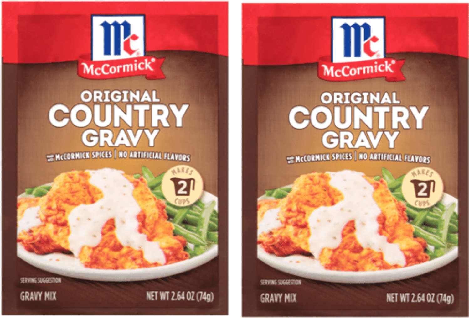 McCormick Country Gravy Mix, 2.64 oz - Quantity of 2