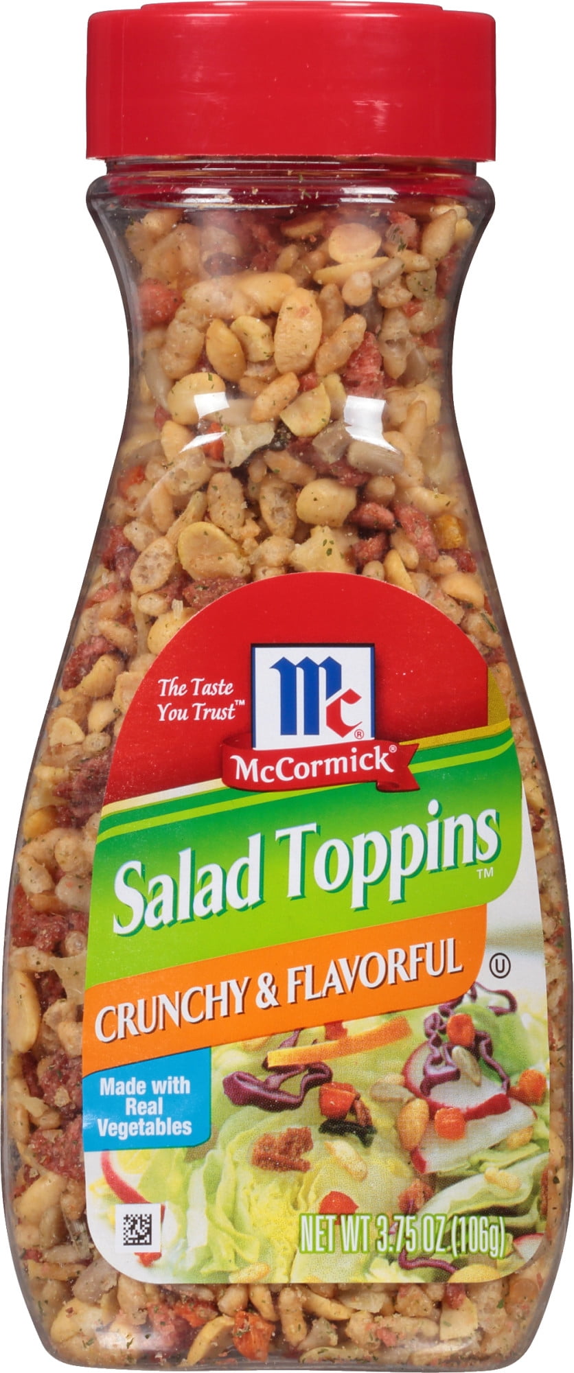 McCormick Crunchy Salad Toppings and Bacon Flavored Chips Bundle (one  container of each kind with storage / leftover bag). Great for topping  salads
