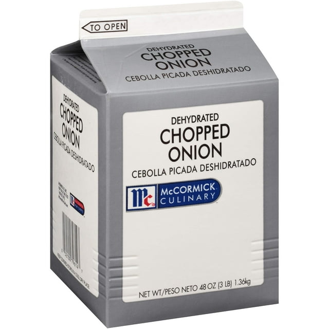 McCormick Culinary Dehydrated Chopped MSF2 Onion, 3 lb One 3 Pound