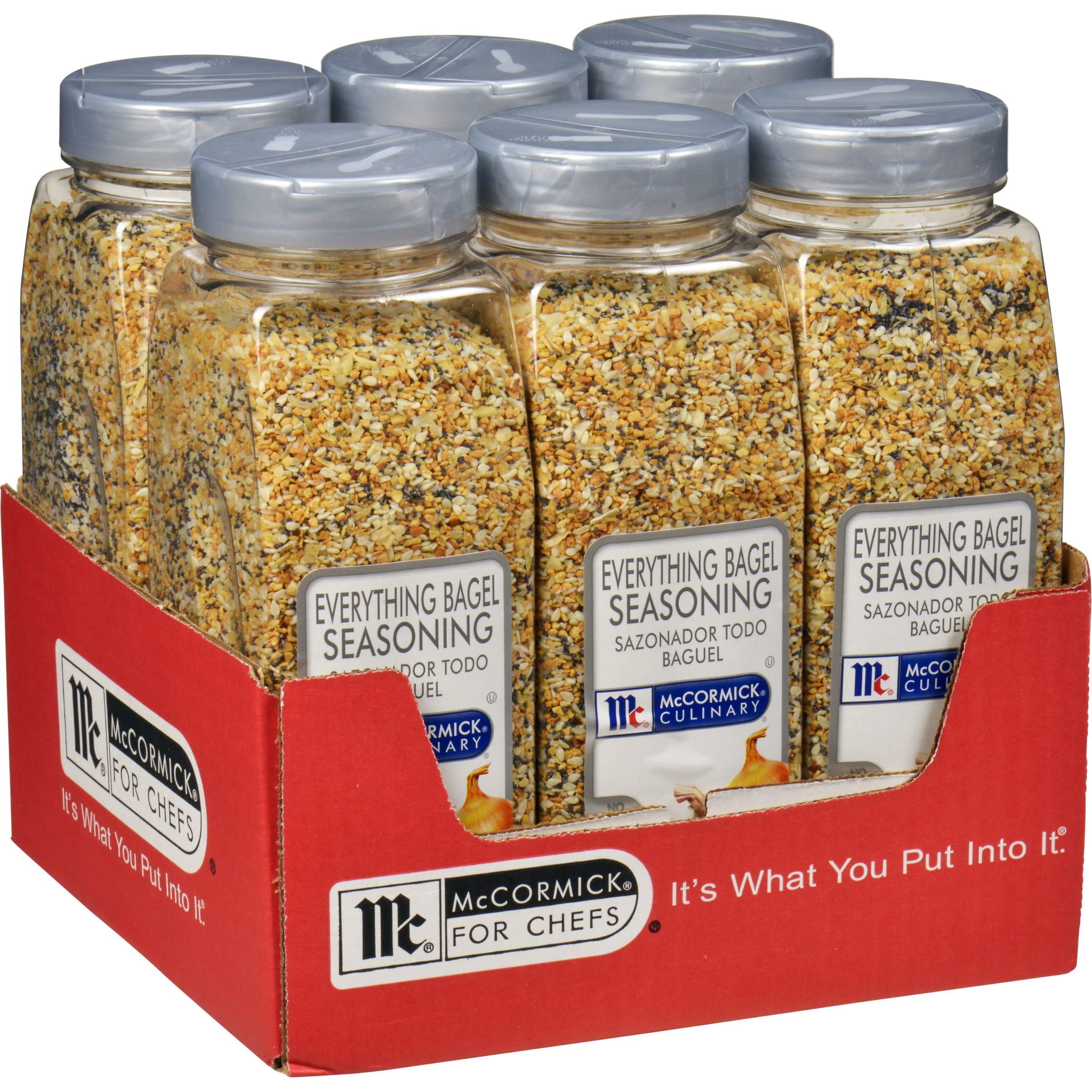 Mccormick Culinary Everything Bagel Ypf5 Seasoning 21 Oz Pack Of 6 Six 21 Ounce Containers 5409