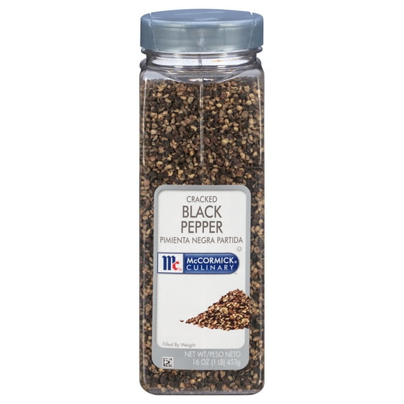McCormick Culinary Kosher Cracked Black Pepper, 16.0 oz Bottle