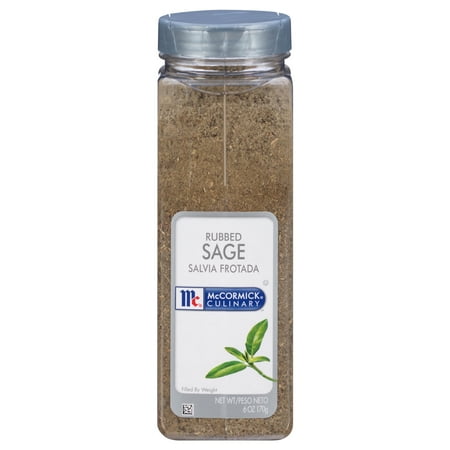 McCormick Culinary Kosher Rubbed Sage, 6.0 oz Bottle
