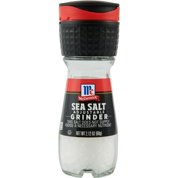 McCormick Culinary Kosher Sea Salt Grinder, 2.12 oz Bottle