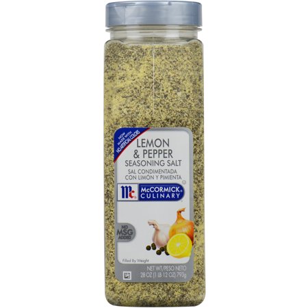 McCormick Culinary Kosher Lemon & Pepper Seasoning Salt, 28.0 oz Bottle