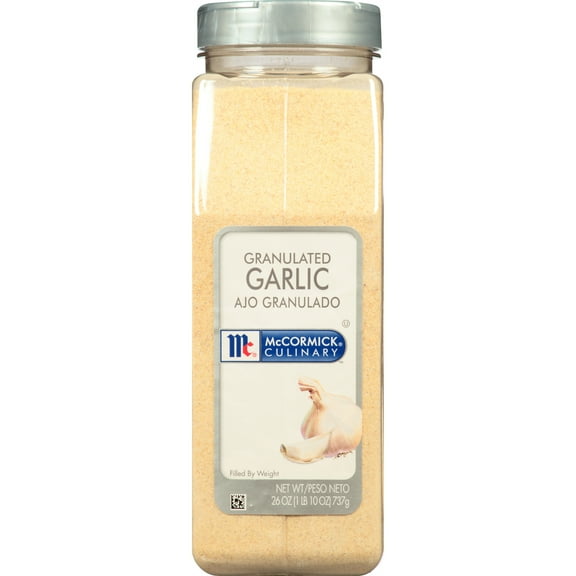 McCormick Culinary No Artificial Flavors Kosher Granulated Garlic, 26.0 oz Bottle