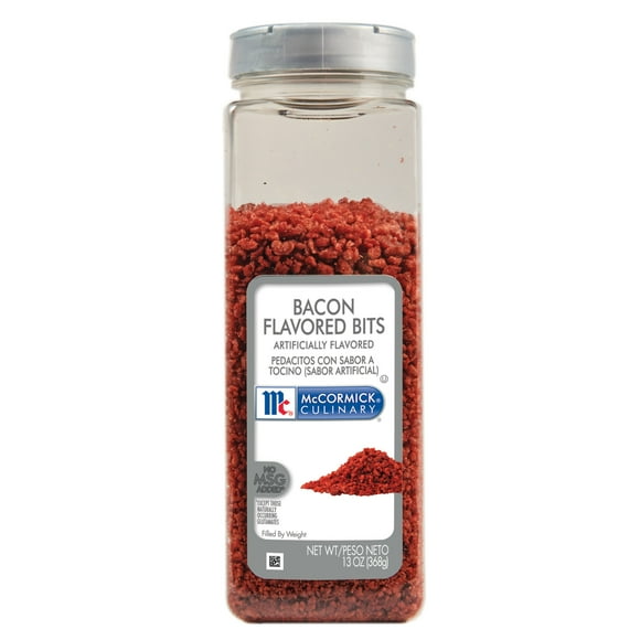 McCormick CULINARY Non-GMO Kosher Bacon Flavored Bits, 13 oz Bottle