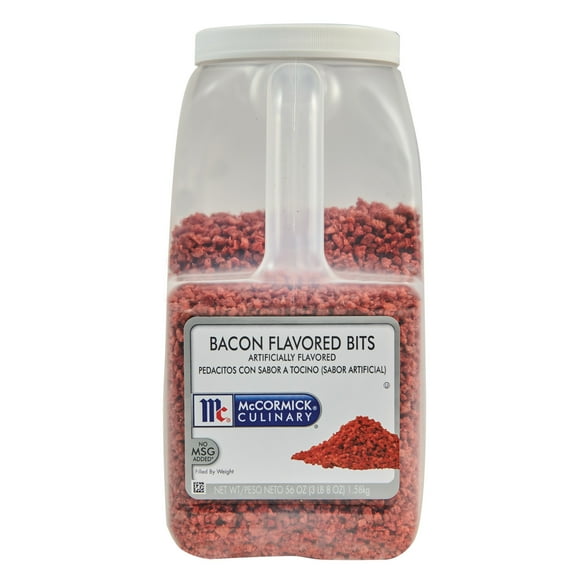McCormick Culinary Non-GMO Kosher Bacon Flavored Bits, 3.5 lb Jug
