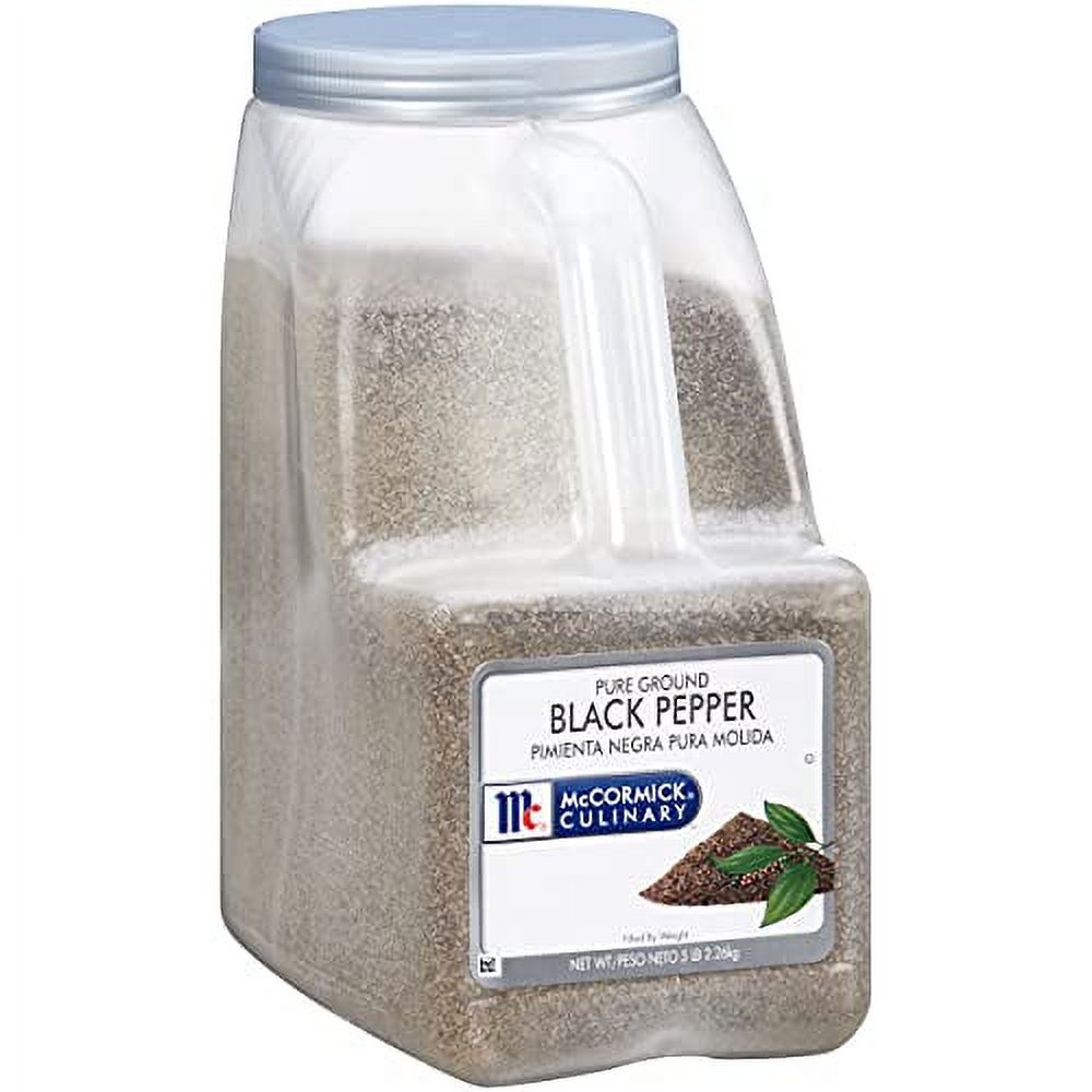 McCormick Culinary Pure Ground Black Pepper, 5 lb One 5 Pound