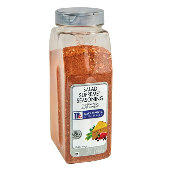 McCormick Culinary Salad Supreme MFF30 Seasoning, 24 oz - One 24 Ounce Container of Salad Seasoning for use in Pasta Salads, Traditional Salads, Vegetables and More