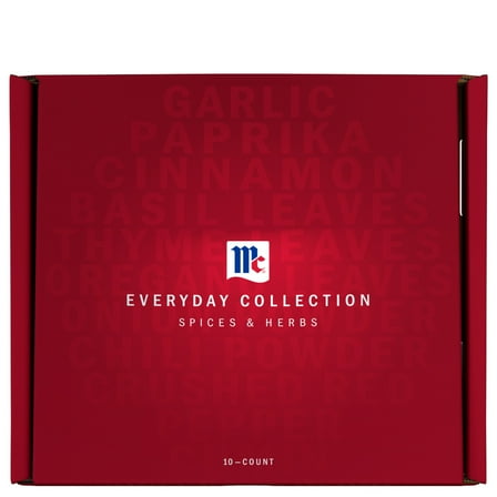 McCormick Everyday Collection 10 Count Multipack with Essential Spice Granules, 17.85 oz Box