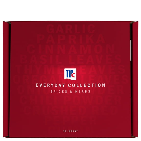 McCormick Everyday Collection 10 Count Multipack with Essential Spice Granules, 17.85 oz Box
