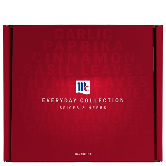 McCormick Everyday Collection 10 Count Multipack with Essential Spice Granules, 17.85 oz Box