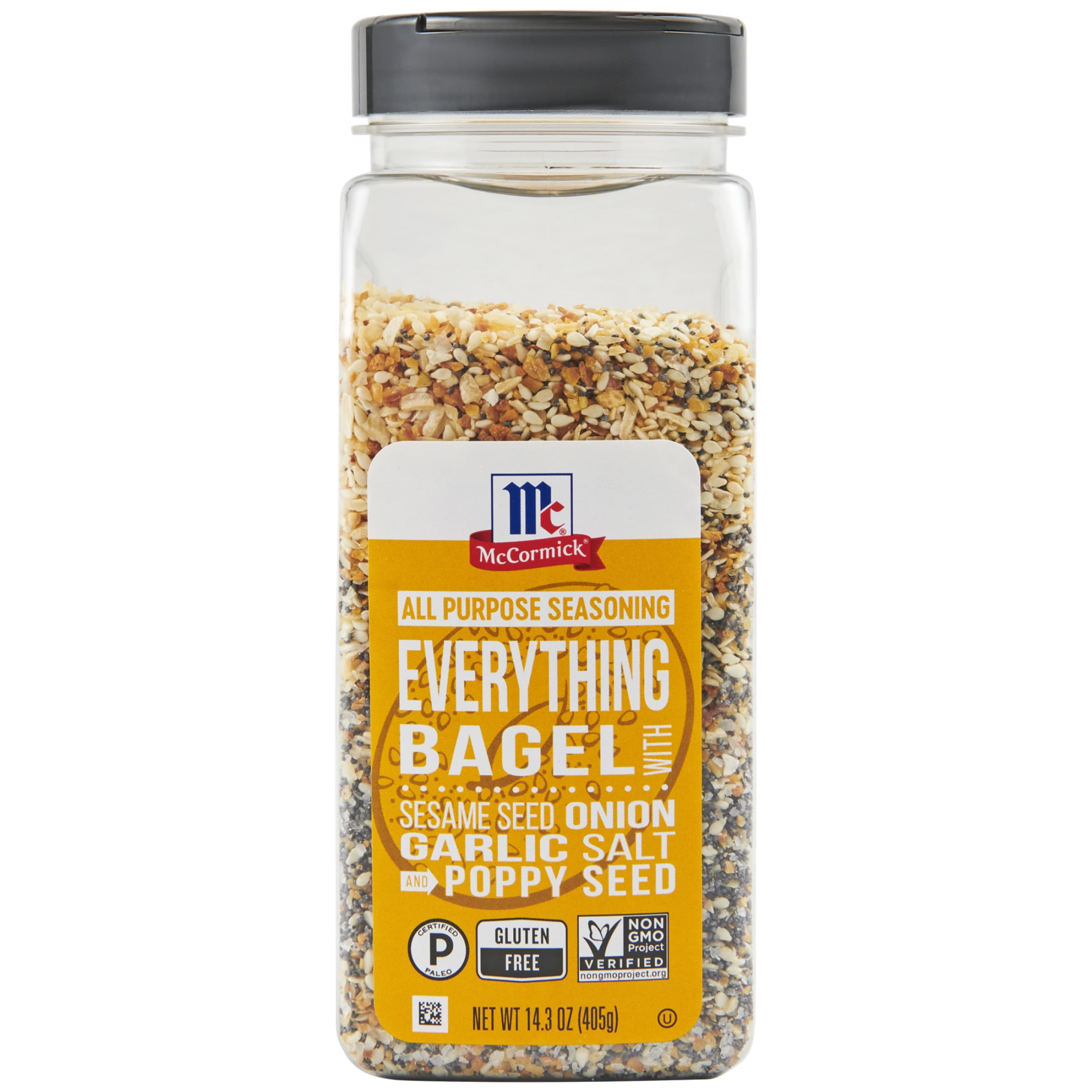 McCormick Gluten Free Everything Bagel All Purpose Seasoning, 14.3 oz Bottle - Walmart.com