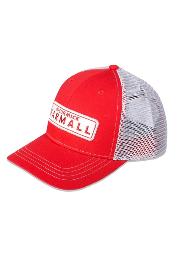 Red & Light Gray Mesh Back Trucker Cap Hat A3495