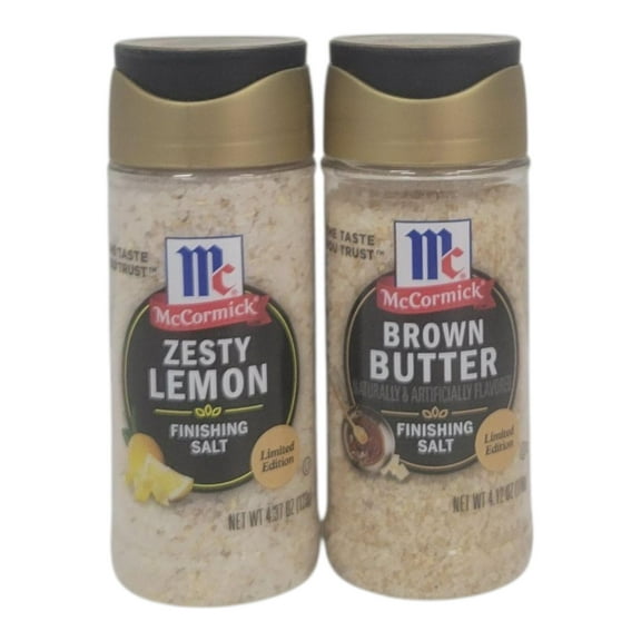 McCormick Finishing Salts Limited Edtion Summer Flavors: Zesty Lemon and Brown Butter
