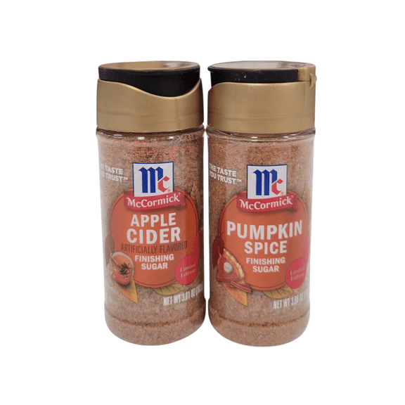 McCormick Finishing Sugar 2 Pack - Apple Cider and Pumpkin Spice