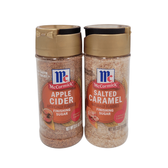 McCormick Finishing Sugar 2 Pack - Apple Cider and Salted Caramel