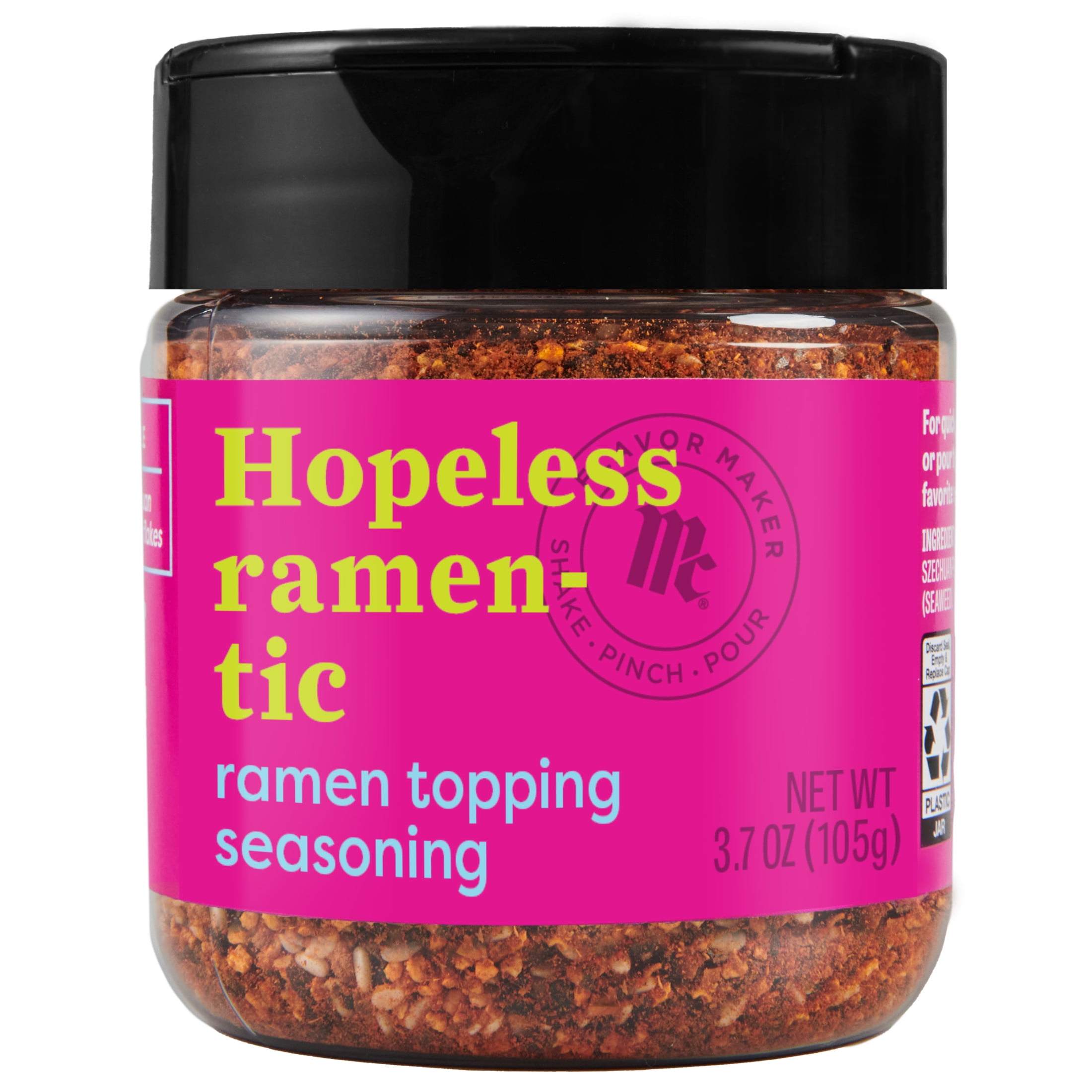 McCormick Flavor Maker Ramen Topping Seasoning, 3.7 oz Jar