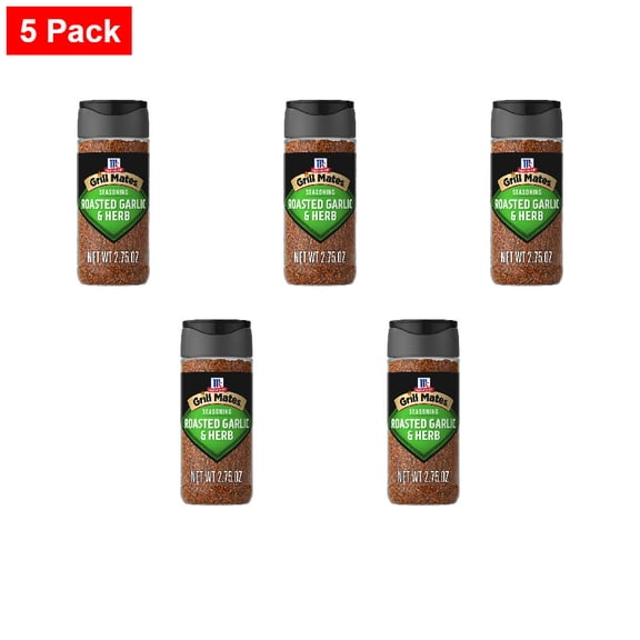 McCormick GRILL MATES Roasted Garlic & Herb Seasoning 2.75 oz - 5 Pack