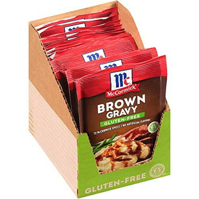 McCormick Gluten Free Brown .. Gravy Mix, 0.88 oz .. (Pack of 12