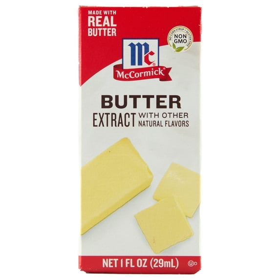 McCormick Gluten Free Butter Extract With Other Natural Flavors, 1.0 fl oz Box pack of 2