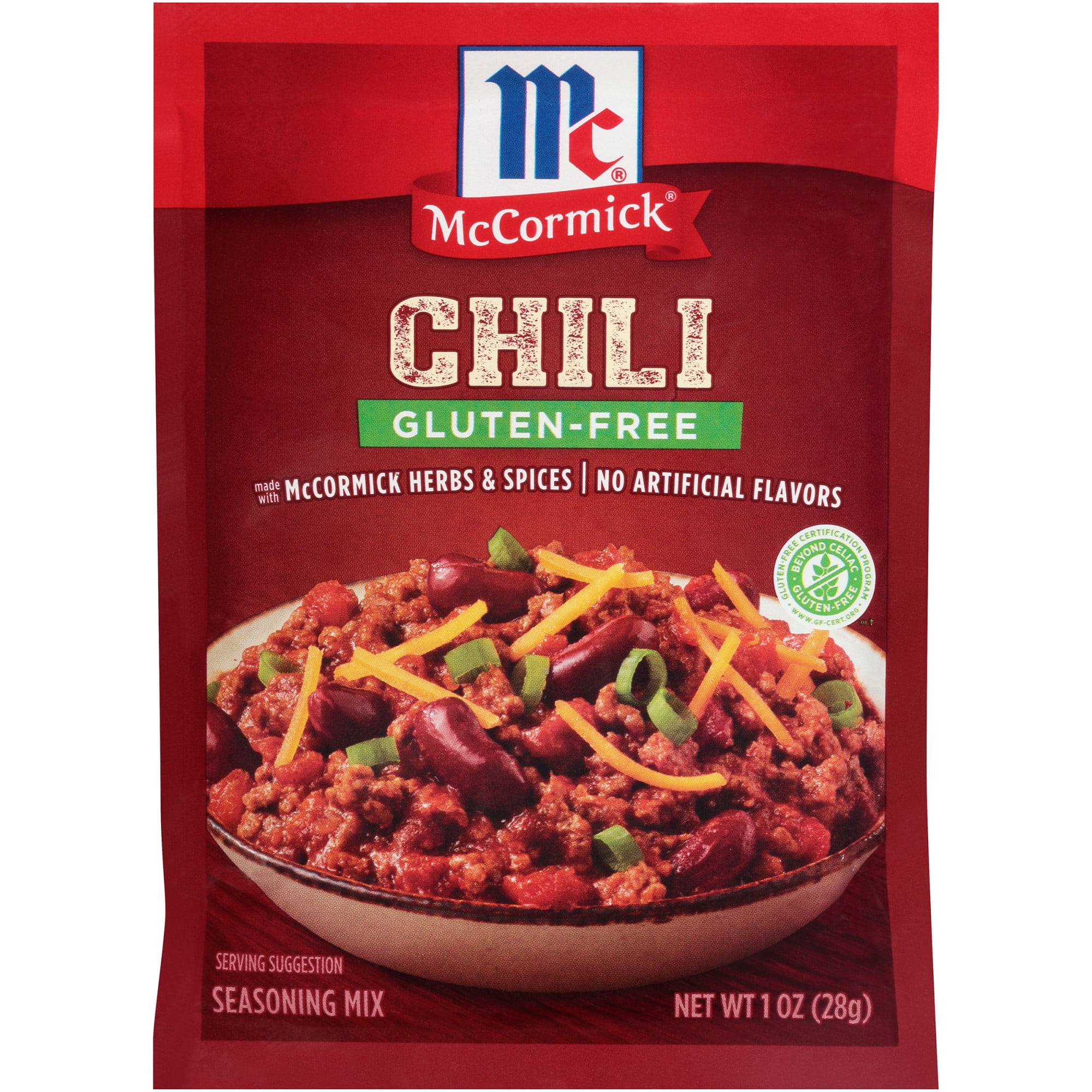 Indtil nu gennemskueligt byld McCormick Gluten Free Chili Seasoning Mix, 1 oz - Walmart.com