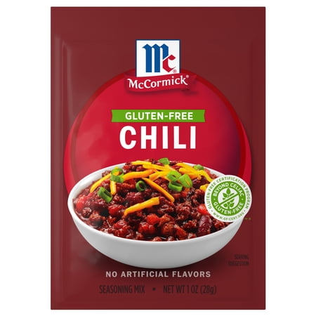 McCormick Gluten Free Gluten Free Chili Seasoning Mix, 1.0 oz Packet