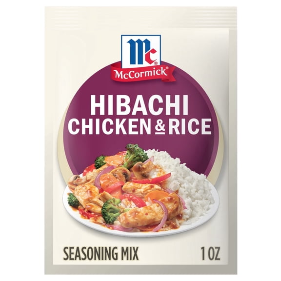McCormick Gluten Free Hibachi Chicken & Rice Seasoning Mix, 1.0 oz Pouch